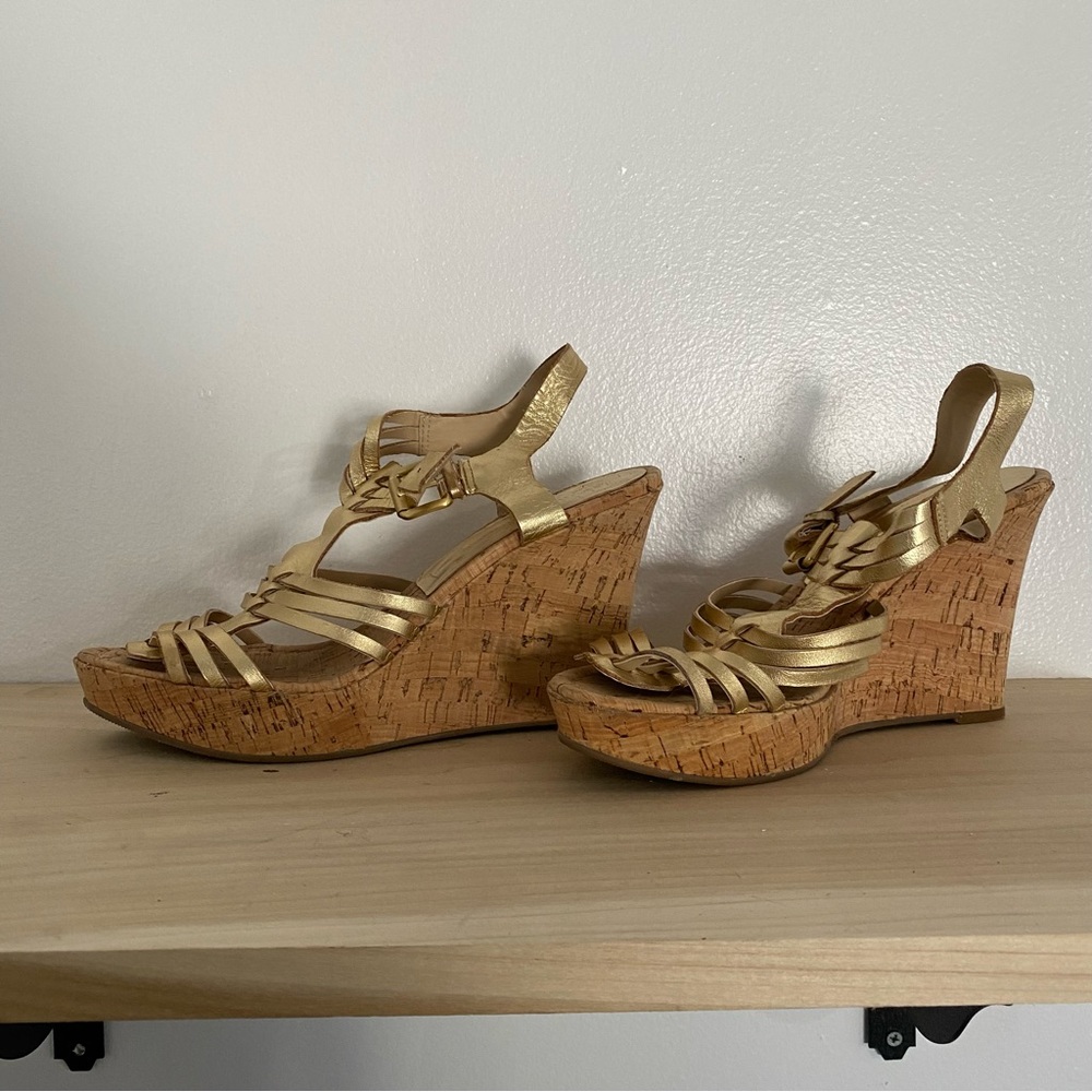 Audrey Brooke Carina Wedge Sandals